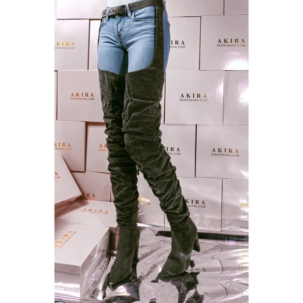 Belt Thigh High Boots